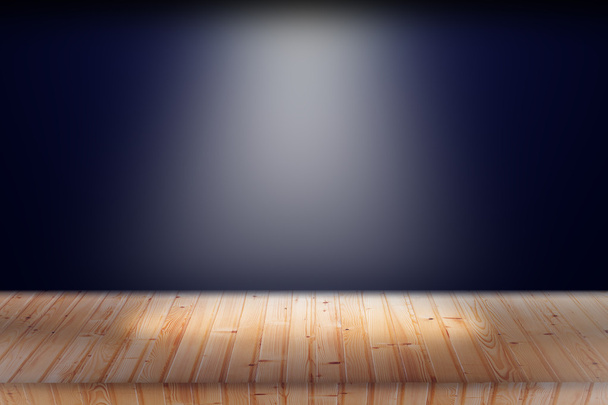 Light on wooden floor in empty room - Φωτογραφία, εικόνα