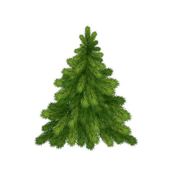 kleiner Weihnachtsbaum für Weihnachten und Neujahr - Vektor, Bild