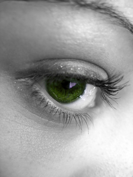 mooie groene ogen - Foto, afbeelding