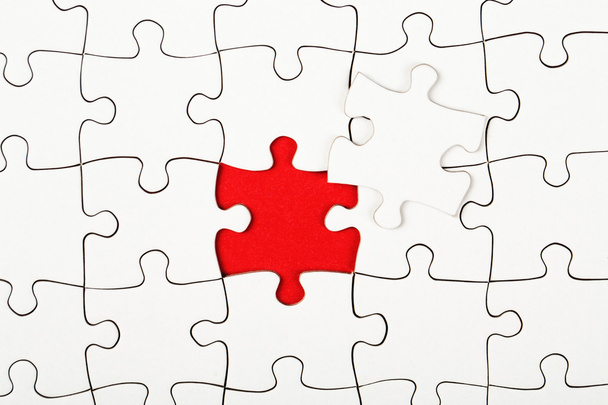 Missing piece in a puzzle, business conception - Photo, Image