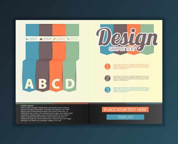 Design moderno di brochure astratta
 - Vettoriali, immagini
