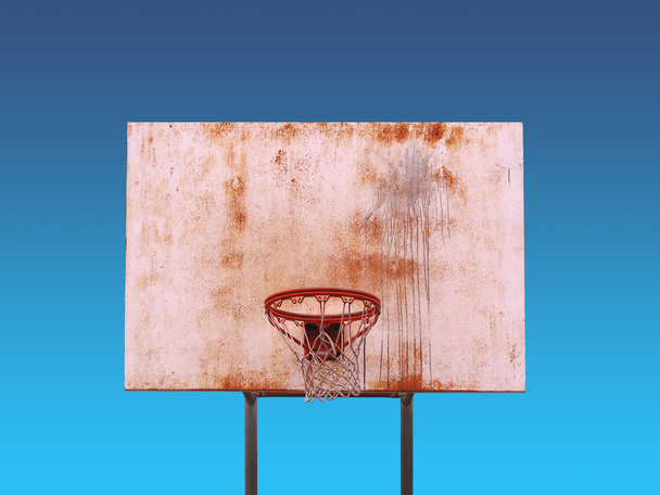 Απομονωμένο στεφάνι μπάσκετ - Φωτογραφία, εικόνα