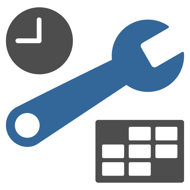Date And Time Setup Icon - Vector, imagen