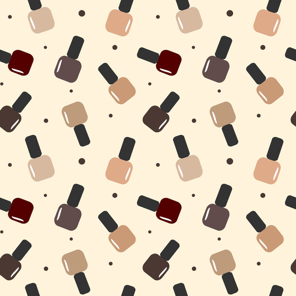 autumn winter color nail polish seamless vector pattern background illustration - Vector, Image