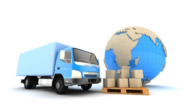 Concept. Shipping. Transport.Concept - 3D - Photo, Image