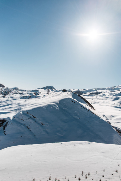 Winter mountains in Gusar region of Azerbaijan - Foto, Bild