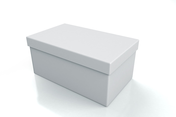 White open shoe box isolated on white - Photo, Image