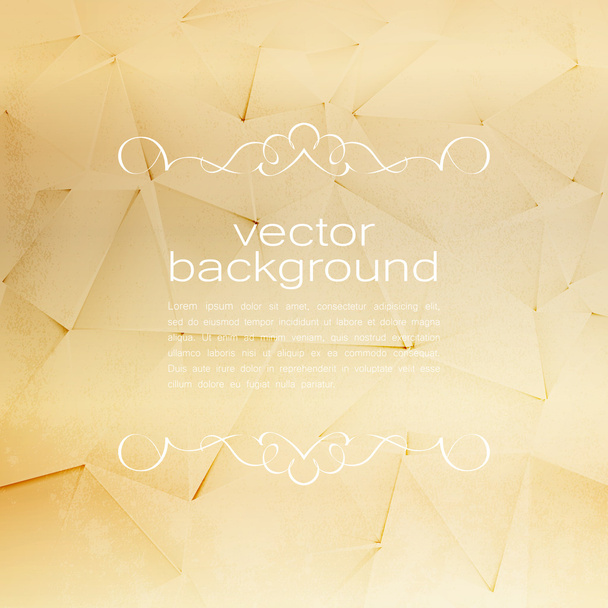  Polygonal Vector Background. Vintage Paper Texture  - Vetor, Imagem