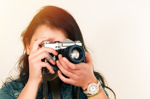 Девушка с камерой
 - Фото, изображение