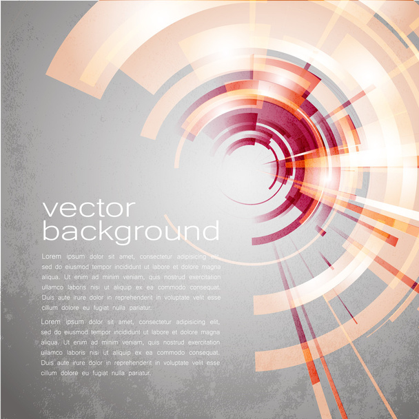 Techno Geométrico Vector Circle Ciencia moderna Fondo abstracto
 - Vector, imagen