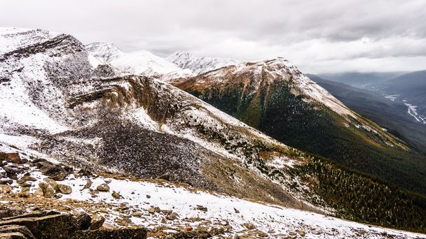 Вид с горы Whistlers в Джаспере
 - Фото, изображение