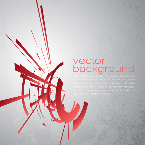 Techno Geométrico Vector Circle Ciencia moderna Fondo abstracto
 - Vector, Imagen