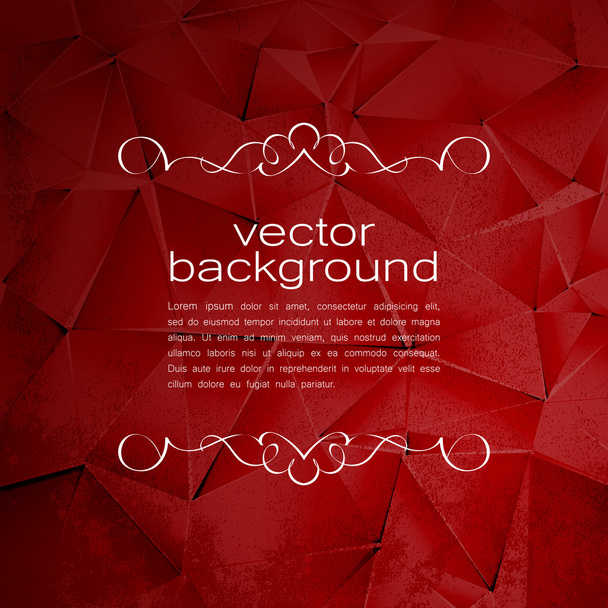 Polygonal Vector Background. Vintage Paper Texture - Vektör, Görsel