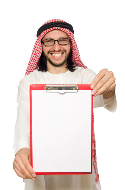 Arabische zakenman geïsoleerd op wit - Foto, afbeelding