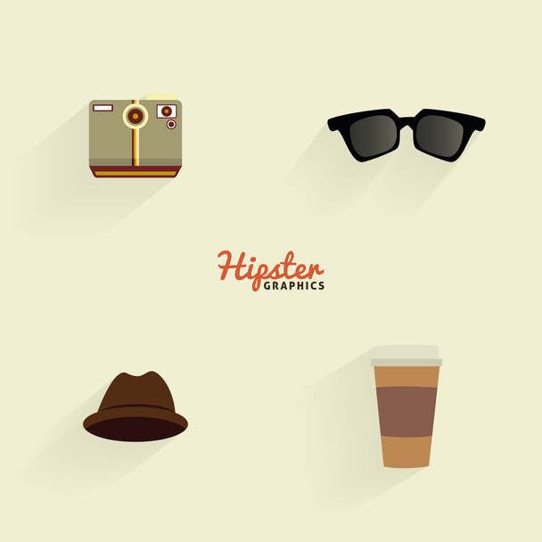 Abstract Hipster Symbols - Vektor, obrázek