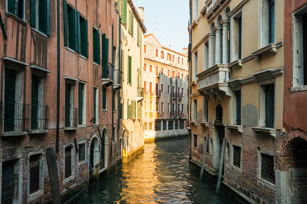 canal and traditional buildings of Venice - Fotoğraf, Görsel