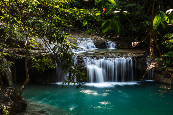 Thailand Erawan waterfall1 - Φωτογραφία, εικόνα
