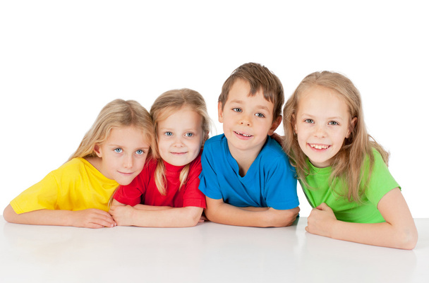 Group of happy children - Фото, изображение