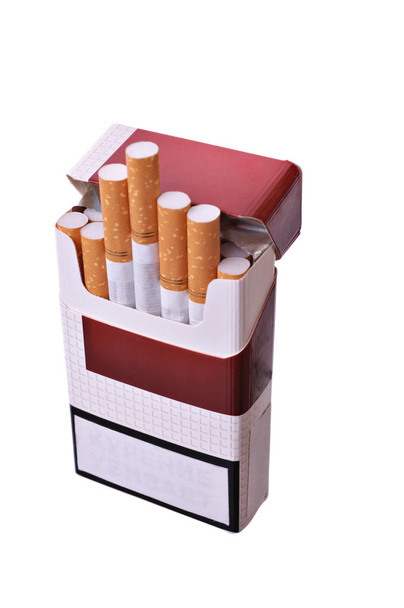 タバコのオープンパック - 写真・画像