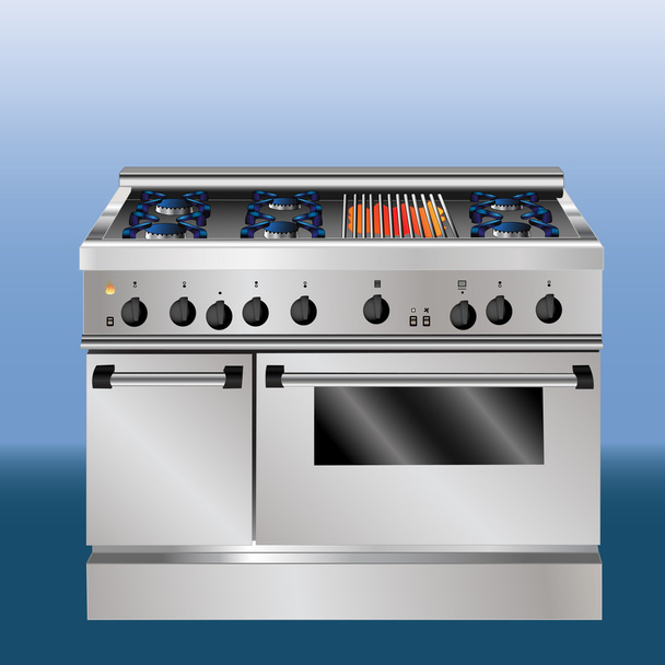 High detailed oven - Vector, Image