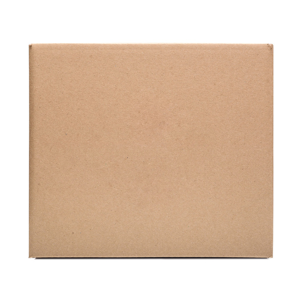 Cardboard box on white. - Photo, Image
