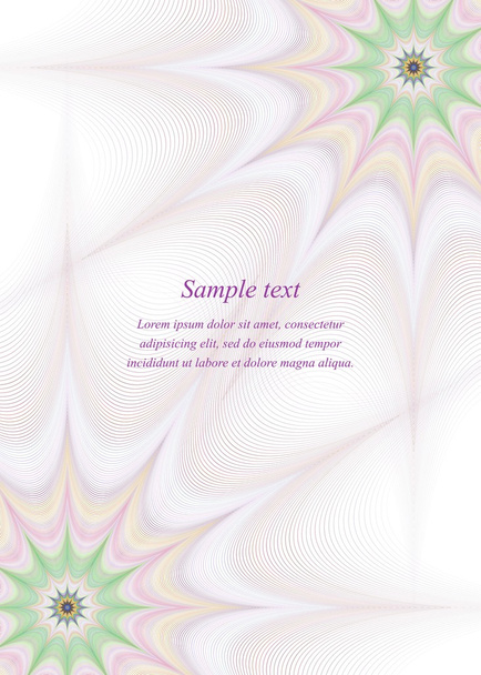 Page border design template background - Vector, imagen