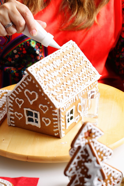 Making of gingerbread house - Фото, изображение