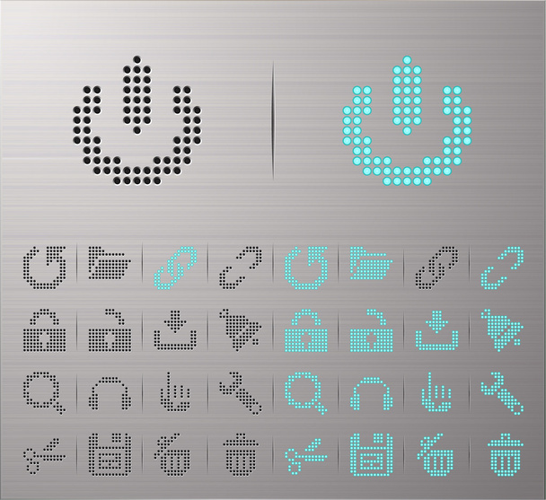 Computer and Internet icons - Vector, Image