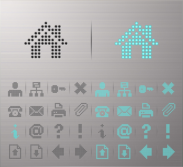 Computer and Internet icons - Vector, Image