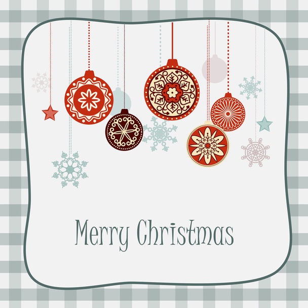 greeting christmas card - Vector, Image