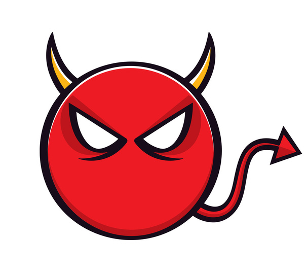 Cartoon-Teufelssymbol - Vektor, Bild
