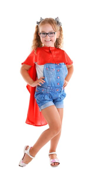 Fancy superhero girl  - Foto, afbeelding