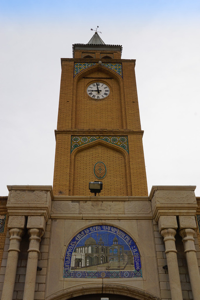 Tour de l'horloge de la cathédrale Vank à Ispahan, Iran
. - Photo, image