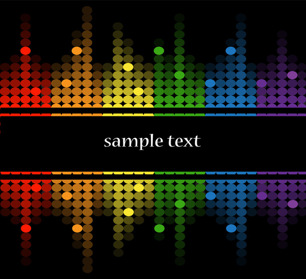 background with multicolored equalizer - Vector, afbeelding