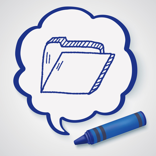 элемент иконки doodle folder
 - Вектор,изображение