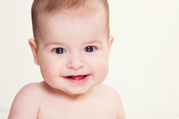 Cutiest bébé souriant regarder le portrait de la caméra
 - Photo, image
