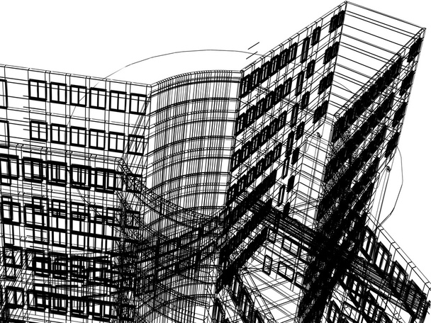 Architektur 3D-Konstruktion - Foto, Bild