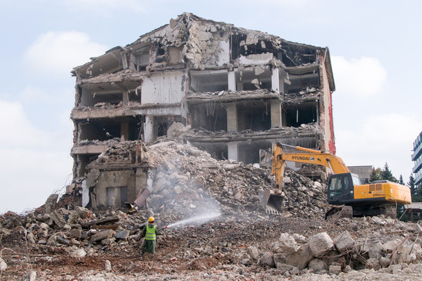 Demolición de edificios en zonas urbanas
 - Foto, Imagen