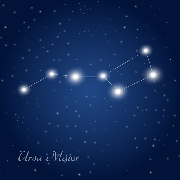 ursa maior constellation - Vector, Image