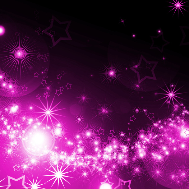 Abstract background with glowing stars - Fotó, kép