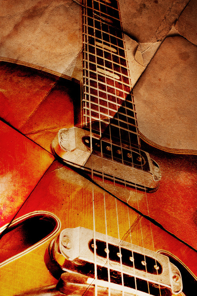 Vintage guitar - Φωτογραφία, εικόνα