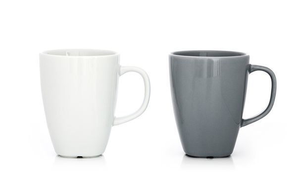 tazza bianca e grigia isolata
 - Foto, immagini
