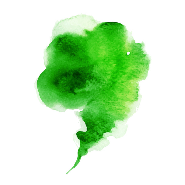 abstract green watercolor banner, bubble - Vector, Image