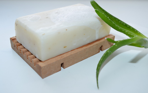 Jabón natural con lavanda
 - Foto, imagen