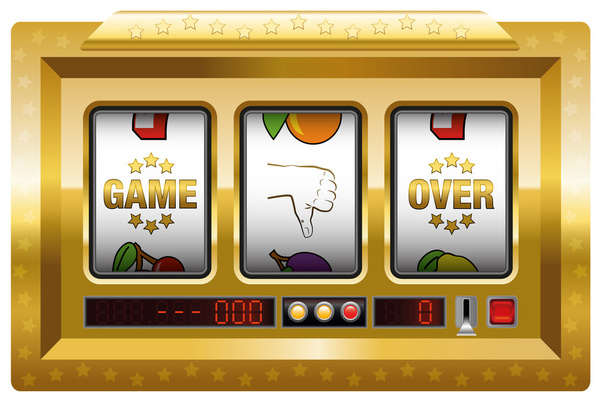 Spiel um Spielautomaten-Gold - Vektor, Bild