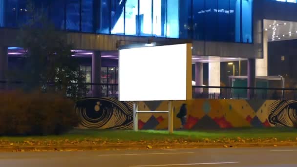 drei verschiedene Ansichten auf Stadtlicht-Plakathintergrund - Filmmaterial, Video