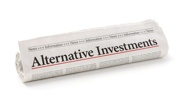 Periódico laminado con el titular Inversiones Alternativas
 - Foto, Imagen