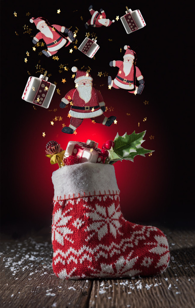 Flying Christmas decorations - Photo, Image