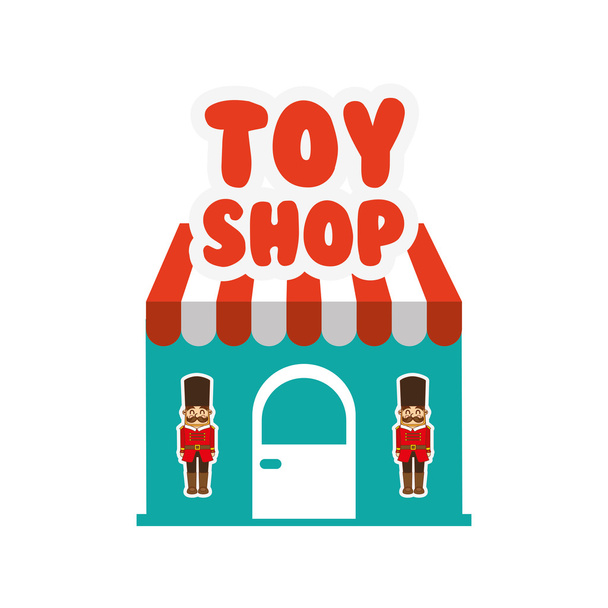 speelgoed kinderen winkel ontwerp - Vector, afbeelding