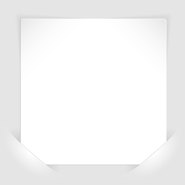 Sheet of white paper mounted in pockets - Vector, Imagen